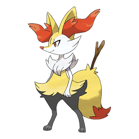 Braixen — official artwork