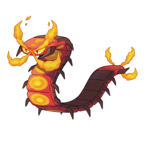 Centiskorch — official artwork