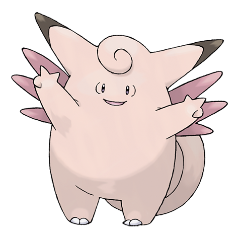 Clefable — official artwork