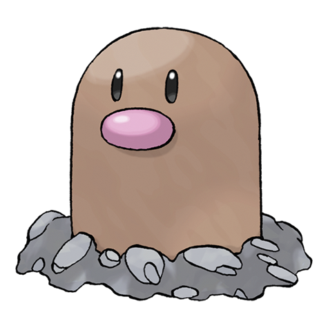Diglett — official artwork