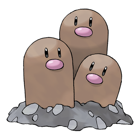 Dugtrio — official artwork