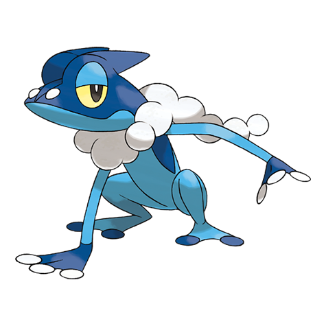 Frogadier — official artwork