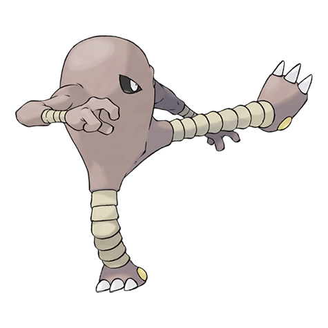 Hitmonlee — official artwork
