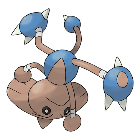 Hitmontop — official artwork