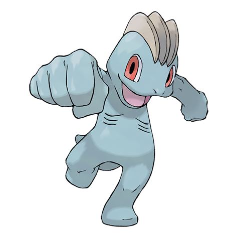 Machop — official artwork
