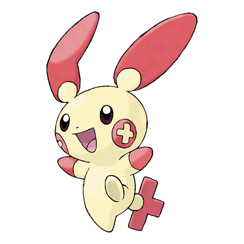 Plusle — official artwork
