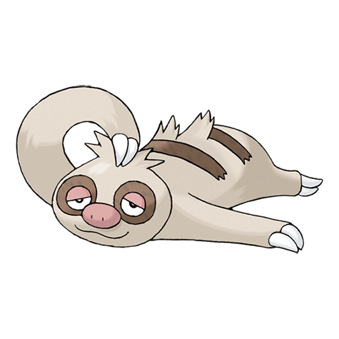 Slakoth — official artwork