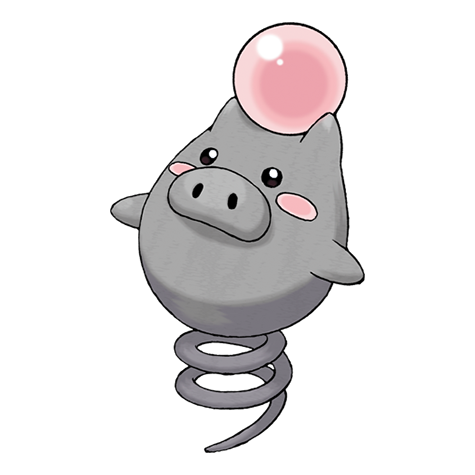 Spoink — official artwork